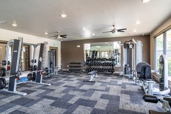Spacious fitness center